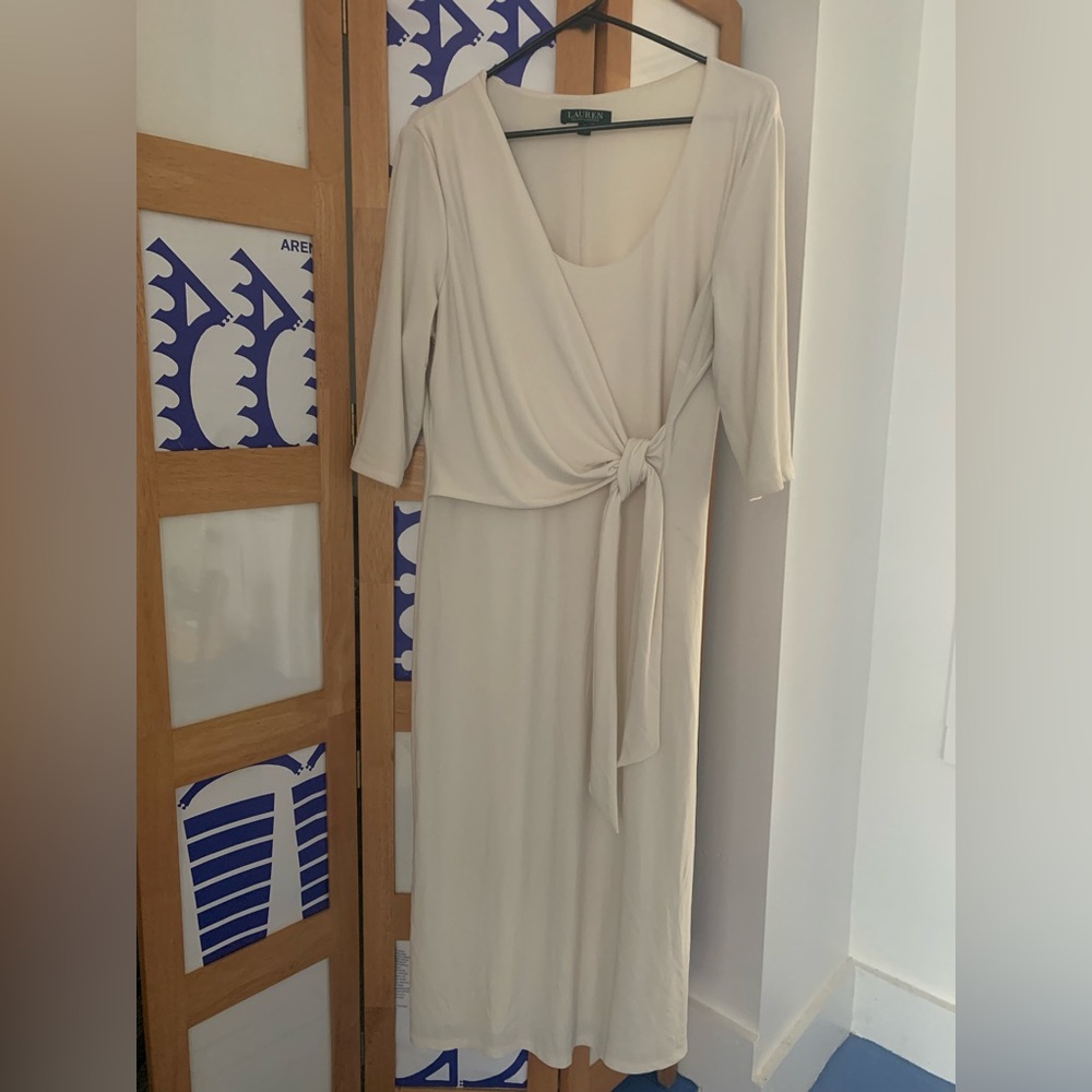 Ralph Lauren tie front dress